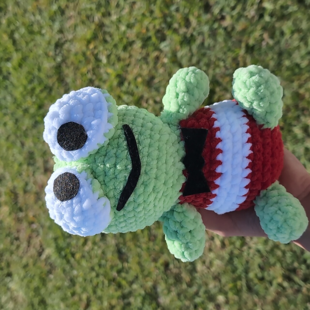 Cute Keroppi from Hello Kitty crochet Plushie